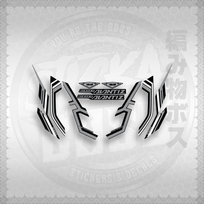 STICKER DECALS for MIO SOUL i125 (MSIEGAVCUDE17) By STICKABOSS (SOFIE LAMINATED WATERPROOF)