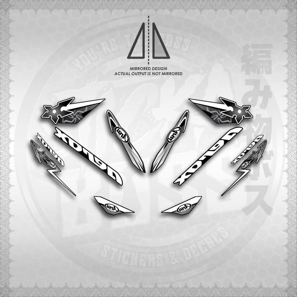 STICKER DECALS for AEROX 155 V1 (AV120ARIN02) By STICKABOSS (SOFIE LAMINATED WATERPROOF) (Copy) (Copy)