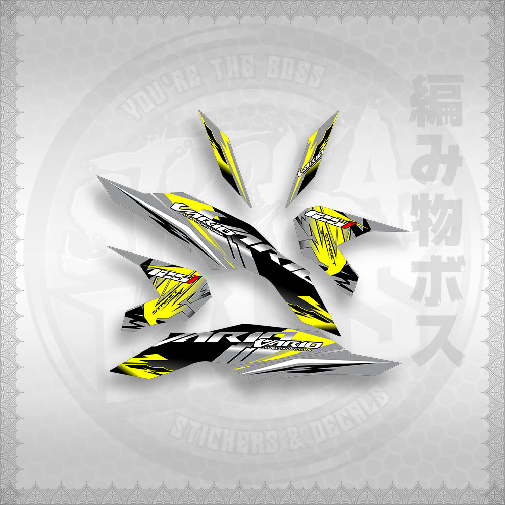 STICKER DECALS for CLICK 125 V3 ( VARIO STREET ) By STICKABOSS (SOFIE LAMINATED WATERPROOF)