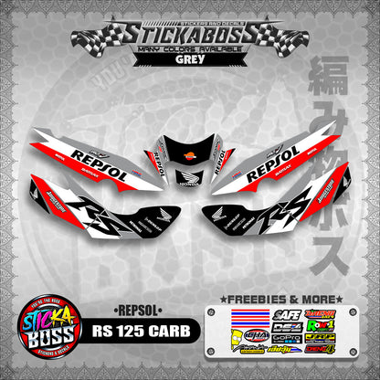 RS 125 CARB STICKER DECALS ( REPSOL )【WITH FREEBIES】