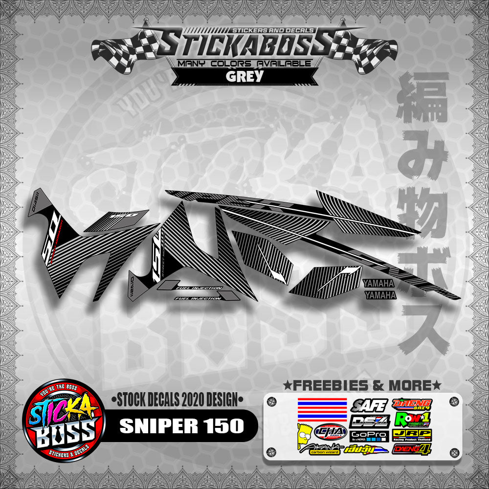 SNIPER 150 ( STOCK DECALS 2020 DESIGN ) 【WITH FREEBIES】