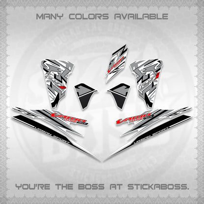 CLICK 125 V2 FOR WHITE INDO-MALAY VARIO DECALS (2026 CUSTOM V001 DESIGN)STICKER DECALS By STICKABOSS