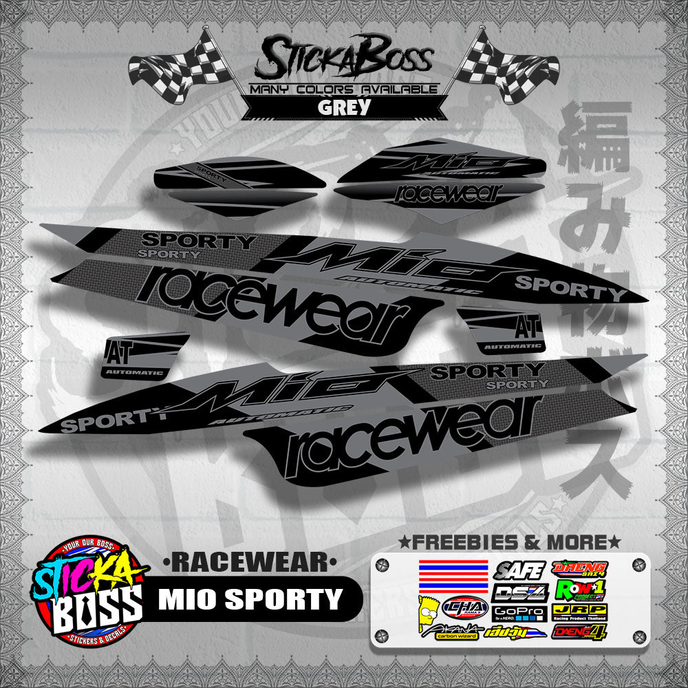 MIO SPORTY DECALS ( RACEWEAR )【WITH FREEBIES】