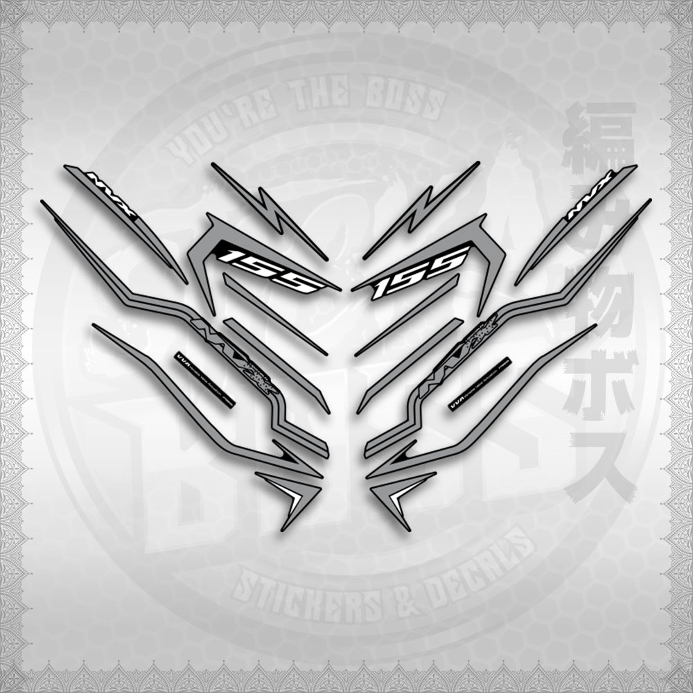 STICKER DECALS for AEROX V3 ALPHA TURBO INDO (AV3STTIRA) By STICKABOSS (SOFIE LAMINATED WATERPROOF)