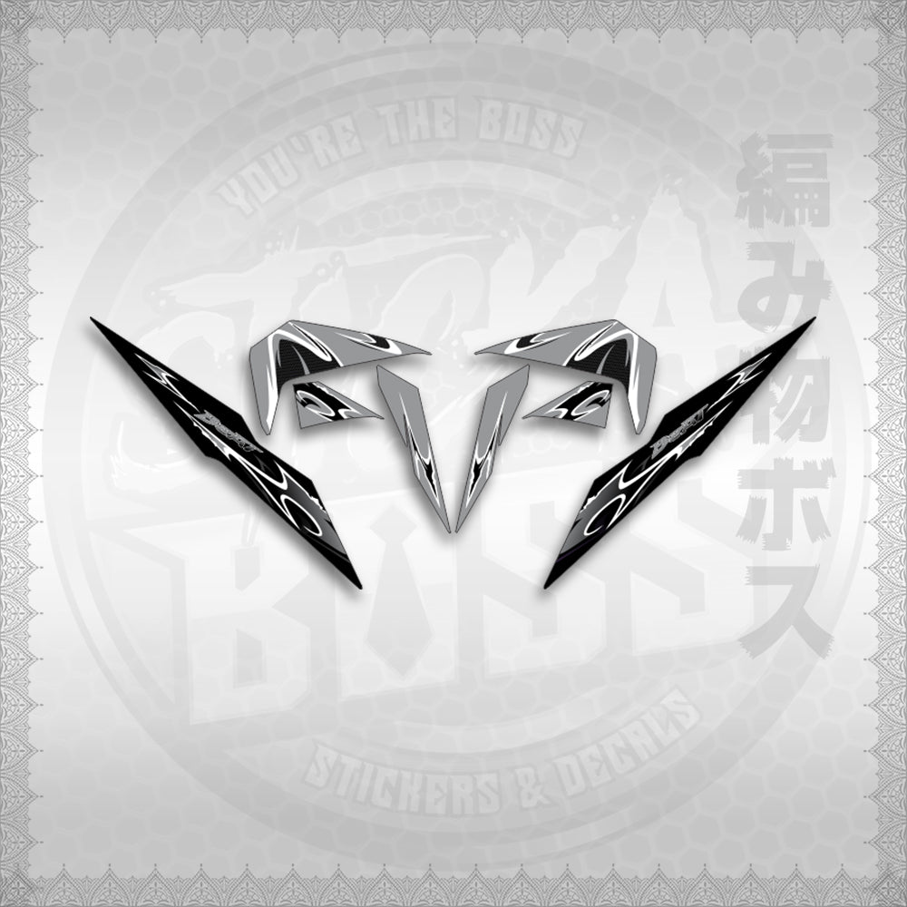 STICKER DECALS for BEAT FI V2 (BV225LENEMOHO) By STICKABOSS (SOFIE LAMINATED WATERPROOF)