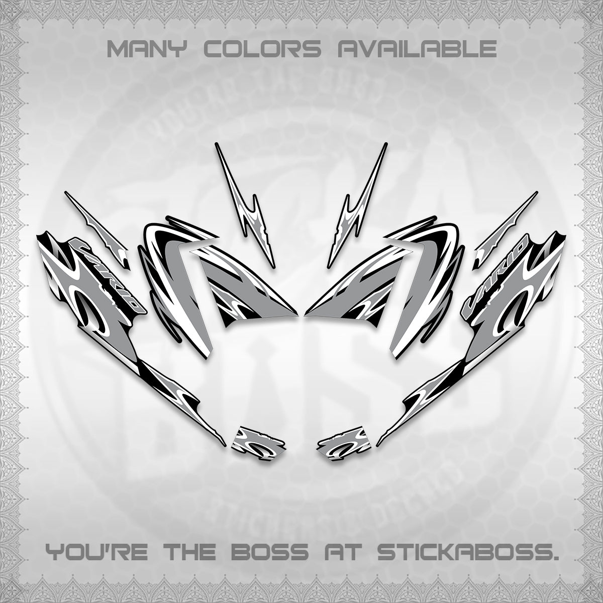 CLICK 125 V4 VARIO STRIPING DECALS (2026 NEW LED DESIGN) STICKER DECALS By STICKABOSS