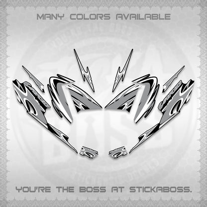 CLICK 125 V4 VARIO STRIPING DECALS (2026 NEW LED DESIGN) STICKER DECALS By STICKABOSS