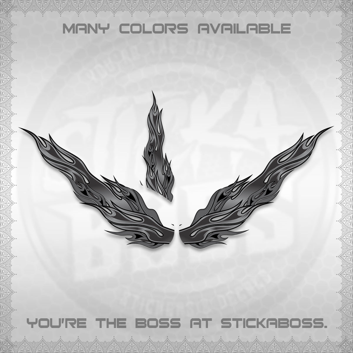GIORNO 125 DECALS (2026 FIRE CUSTOM 003 DESIGN) STICKER DECALS BY STICKABOSS