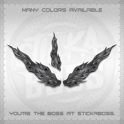 GIORNO 125 DECALS (2026 FIRE CUSTOM 003 DESIGN) STICKER DECALS BY STICKABOSS