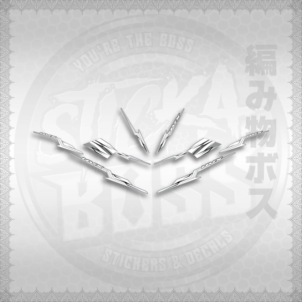 STICKER DECALS for AEROX 155 V1 THAI (AV1STOLTHST) By STICKABOSS (SOFIE LAMINATED WATERP