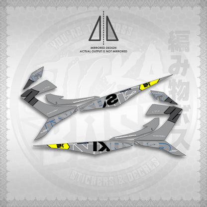 STICKER DECALS for RAIDER 150 REBORN CARB (RRCTPIN01) By STICKABOSS (SOFIE LAMINATED WATERPROOF)
