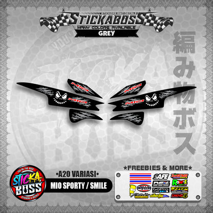 MIO SPORTY / SMILE INDO STICKER DECALS (  A20 VARIASI )【WITH FREEBIES】