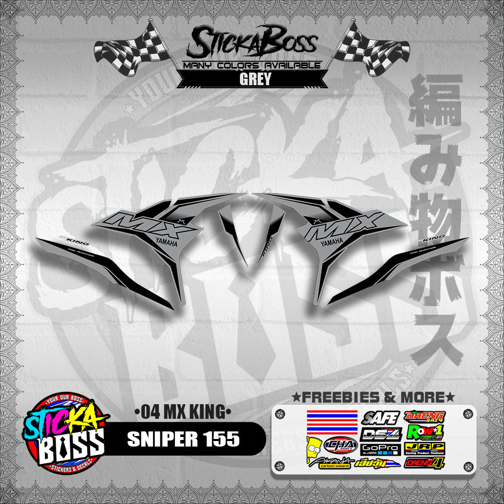 SNIPER 155 DECALS ( 04 MX KING )【WITH FREEBIES】