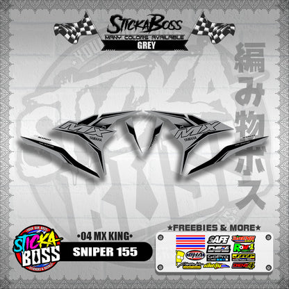 SNIPER 155 DECALS ( 04 MX KING )【WITH FREEBIES】