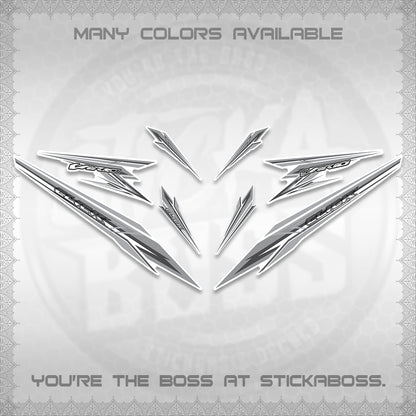 CLICK 160 VARIO FOR WHITE DECALS (2026 SHARP 00-A1 DESIGN)STICKER KITS By STICKABOSS