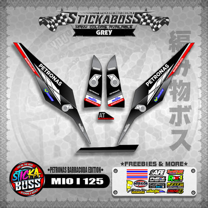 MIO I 125 STICKER DECALS ( PETRONAS BARRACUDA EDITION )【WITH FREEBIES】