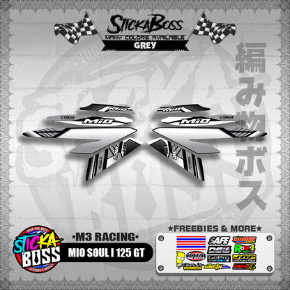 MIO SOUL I 125 GT DECALS ( M3 RACING )【WITH FREEBIES】