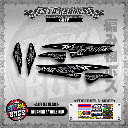 MIO SPORTY / SMILE INDO STICKER DECALS ( A19 VARIASI )【WITH FREEBIES】