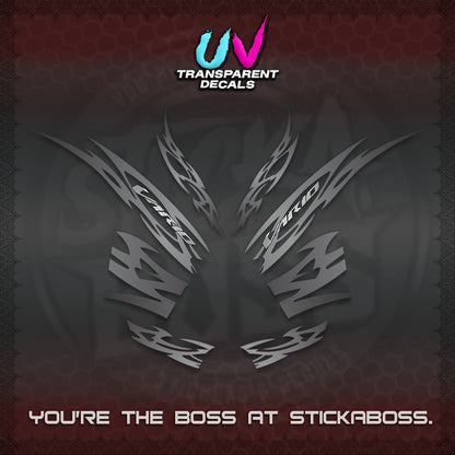 CLICK 125 V2 INDO STRIPING UV TRANSPARENT DECALS (2026 NUSANTARA MOTIF) STICKER DECALS By STICKABOSS