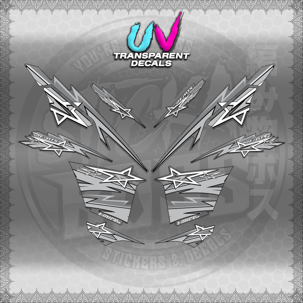 【PREMIUM UV PRINT】TRANSPARENT AEROX V3 ALPHA TURBO INDO (AV3STST01)【WITH FREEBIES】