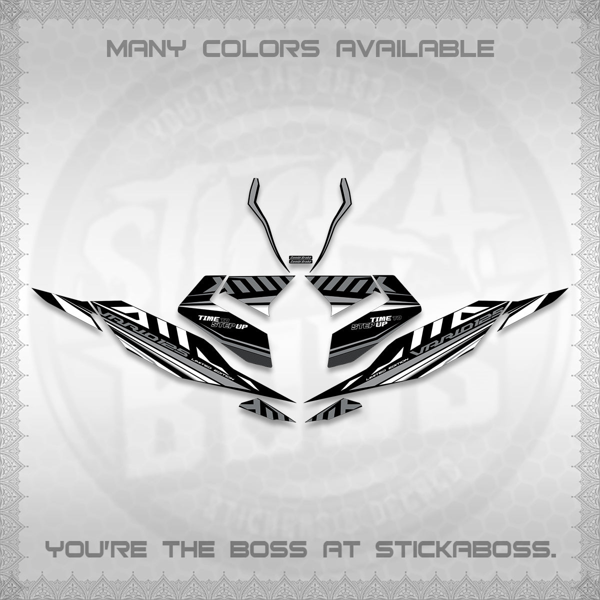 CLICK 125 V4 VARIO DECALS (2026 VR0007 DESIGN) STICKER KITS By STICKABOSS