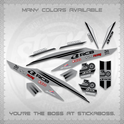 CLICK 125 V2 DECALS (2026 30TH ANNIVERSARY RACING DESIGN) STICKER DECALS BY STICKABOSS
