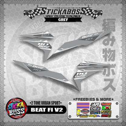 BEAT FI V2 STICKER DECALS ( 2 TONE URBAN SPORT )【WITH FREEBIES】