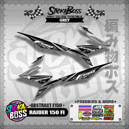 RAIDER 150 FI DECALS ( ABSTRACT F150 )【WITH FREEBIES】