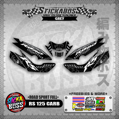 RS 125 CARB STICKER FULL DECALS ( ROAD SPORT FULL )【WITH FREEBIES】
