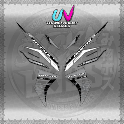 【PREMIUM UV PRINT】TRANSPARENT AEROX V3 ALPHA TURBO INDO (AV3NESTEDMA)【WITH FREEBIES】