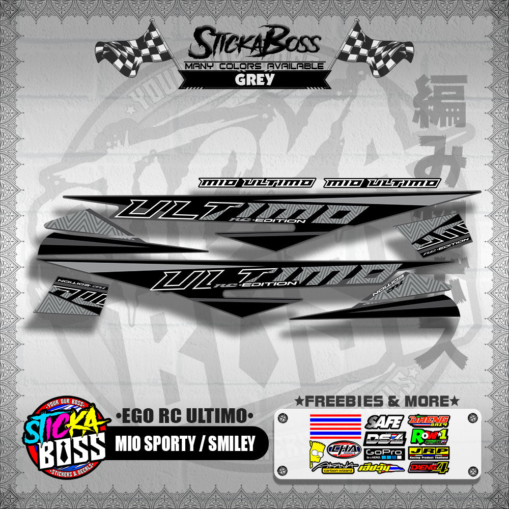 MIO SPORTY / SMILEY DECALS ( EGO RC ULTIMO )【WITH FREEBIES】