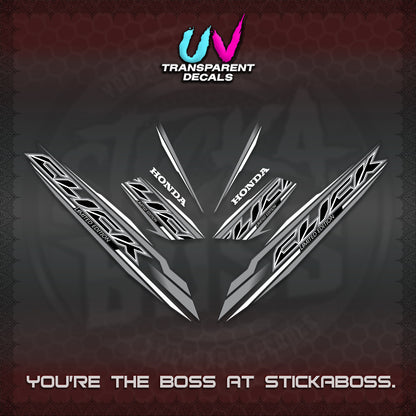 CLICK 125 V3 INDO UV TRANSPARENT DECALS (2024 SV 13-A2 STYLE) STICKER KITS By STICKABOSS