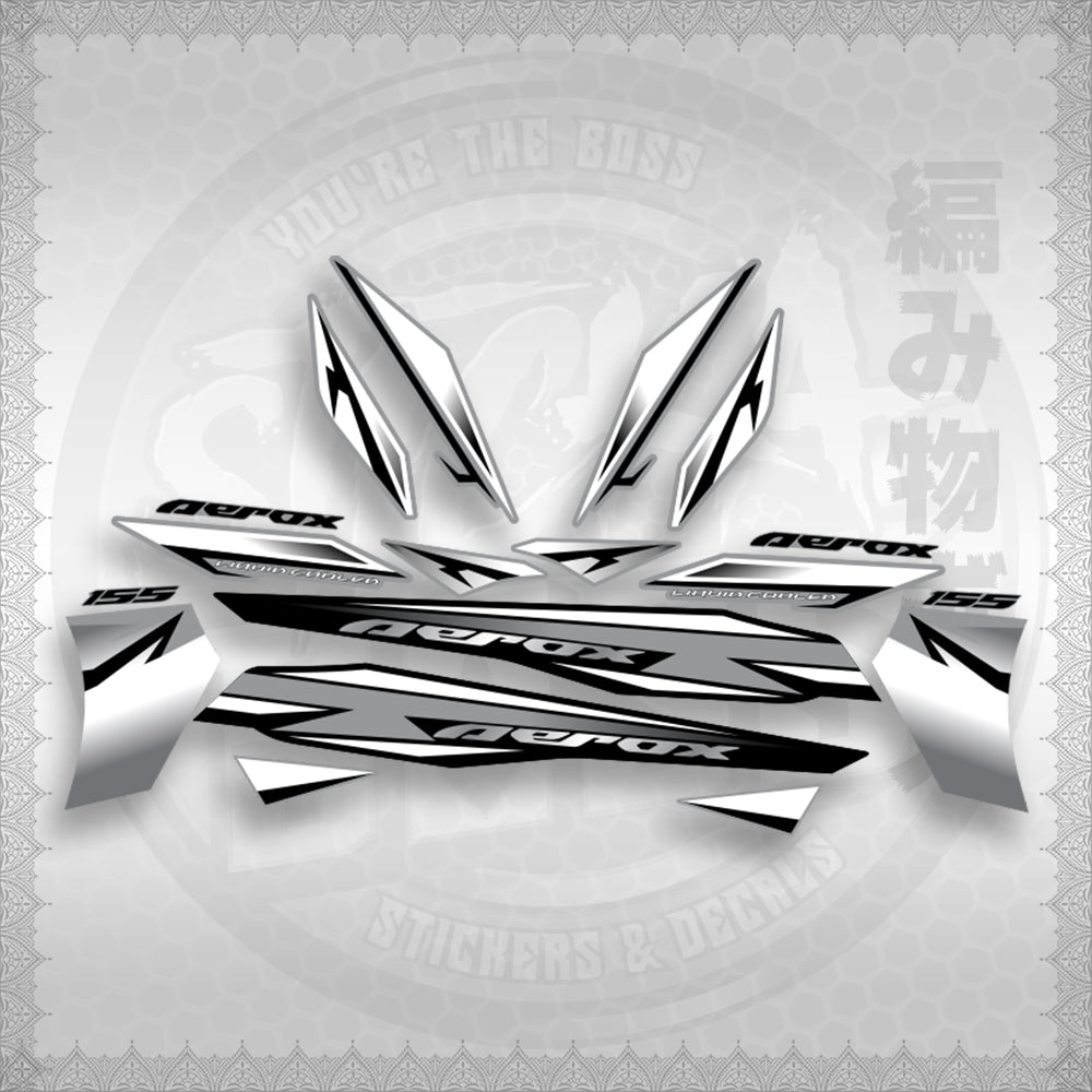 AEROX 155 V2 INDO-MALAY CONCEPT ( MALAYSIAN COMTOM 3 ) STICKER DECALS By STICKABOSS