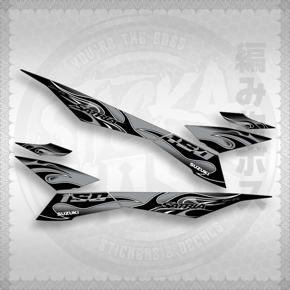 RAIDER 150 FI MALAY CONCEPT ( SATRIA 0001 FIRE V3 ) STICKER DECALS By STICKABOSS