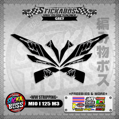 MIO I 125 M3 STICKER DECALS ( WW STRIPPING )【WITH FREEBIES】