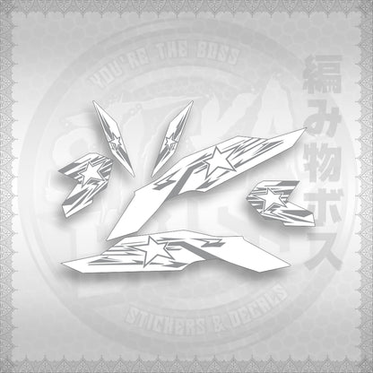 STICKER DECALS for CLICK V3 (CV3VRSTSTFOWH) By STICKABOSS (SOFIE LAMINATED WATERPROOF)