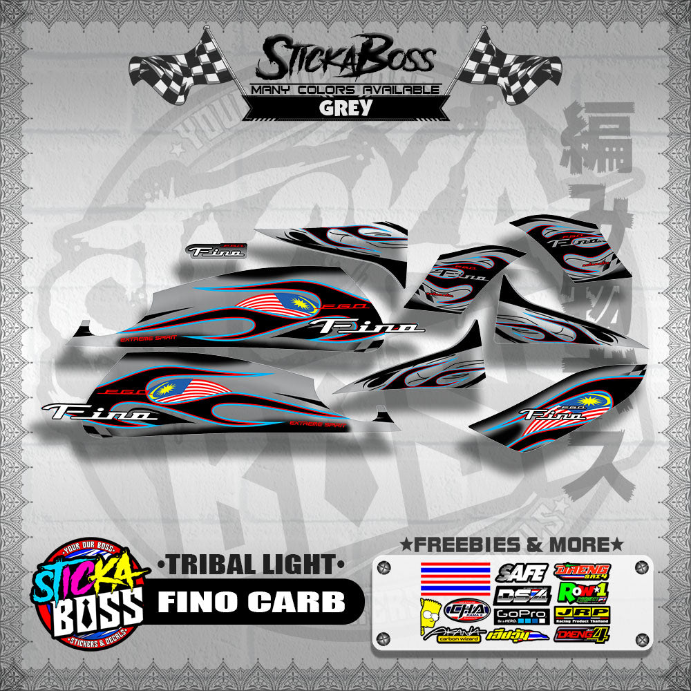 FINO CARB DECALS ( TRIBAL LIGHT )【WITH FREEBIES】