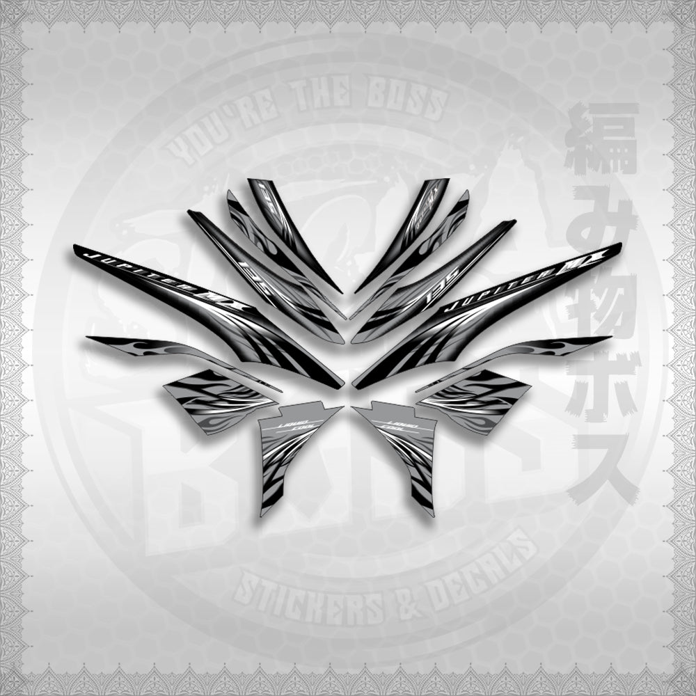 STICKER DECALS for SNIPER 135 MX JUPITER (S13509FICUBO)By STICKABOSS (SOFIE LAMINATED WATERPROOF)