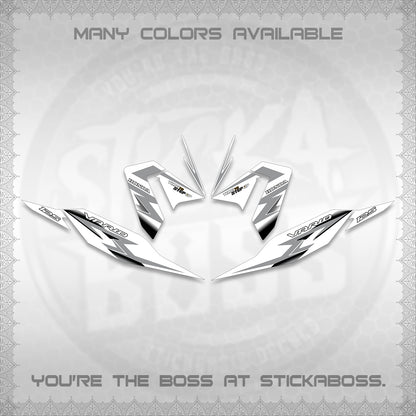 CLICK 125 V4 VARIO FOR WHITE DECALS (2026 VR0006 DESIGN) STICKER KITS BY STICKABOSS