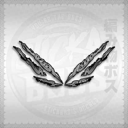 STICKER DECALS for MIO 1 / SMILE (MIR25SLCR) By STICKABOSS (SOFIE LAMINATED WATERPROOF)