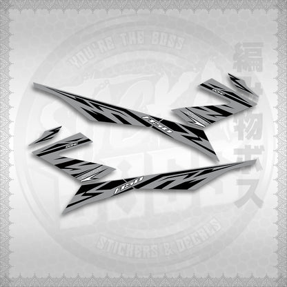 STICKER DECALS for RAIDER 150 Fi (RFINESASHED20) By STICKABOSS (SOFIE LAMINATED WATERPROOF)