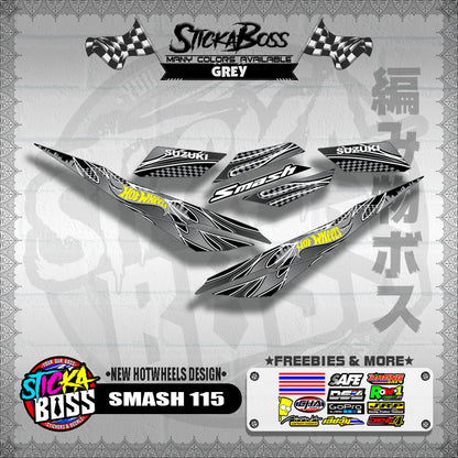 SMASH 115 DECALS ( NEW HOTWHEELS DESIGN )【WITH FREEBIES】