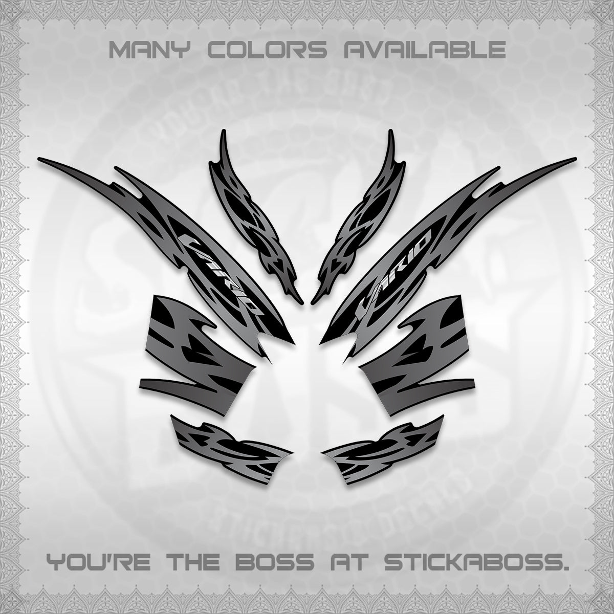 CLICK 125 V2 INDO STRIPING DECALS (2026 NUSANTARA MOTIF) STICKER DECALS By STICKABOSS