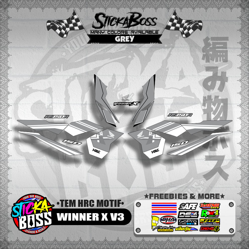 WINNER X V3 DECALS ( TEM HRC MOTIF )【WITH FREEBIES】