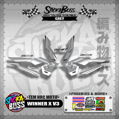 WINNER X V3 DECALS ( TEM HRC MOTIF )【WITH FREEBIES】