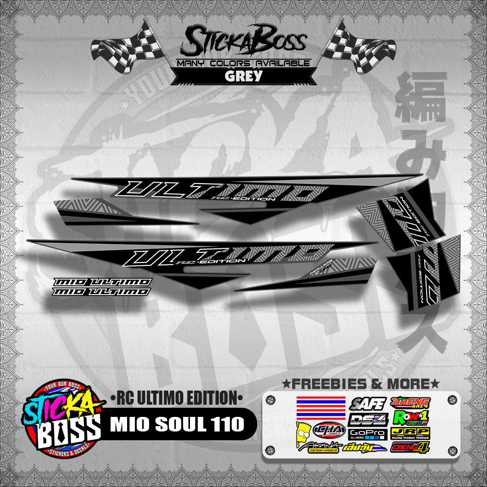 MIO SOUL 110 DECALS ( RC ULTIMO EDITION )【WITH FREEBIES】