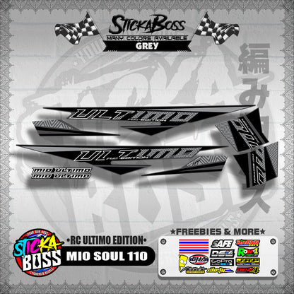 MIO SOUL 110 DECALS ( RC ULTIMO EDITION )【WITH FREEBIES】