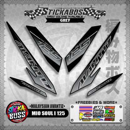 MIO SOUL I 125 STICKER DECALS ( MALAYSIAN AVANTIZ )【WITH FREEBIES】