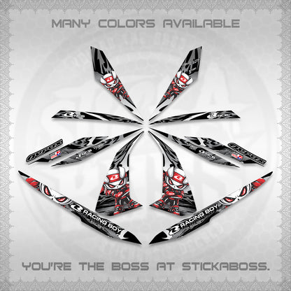 AEROX 155 V1 DECALS (2026 NEW RCB 2.0 DESIGN) STICKER KITS BY STICKABOSS
