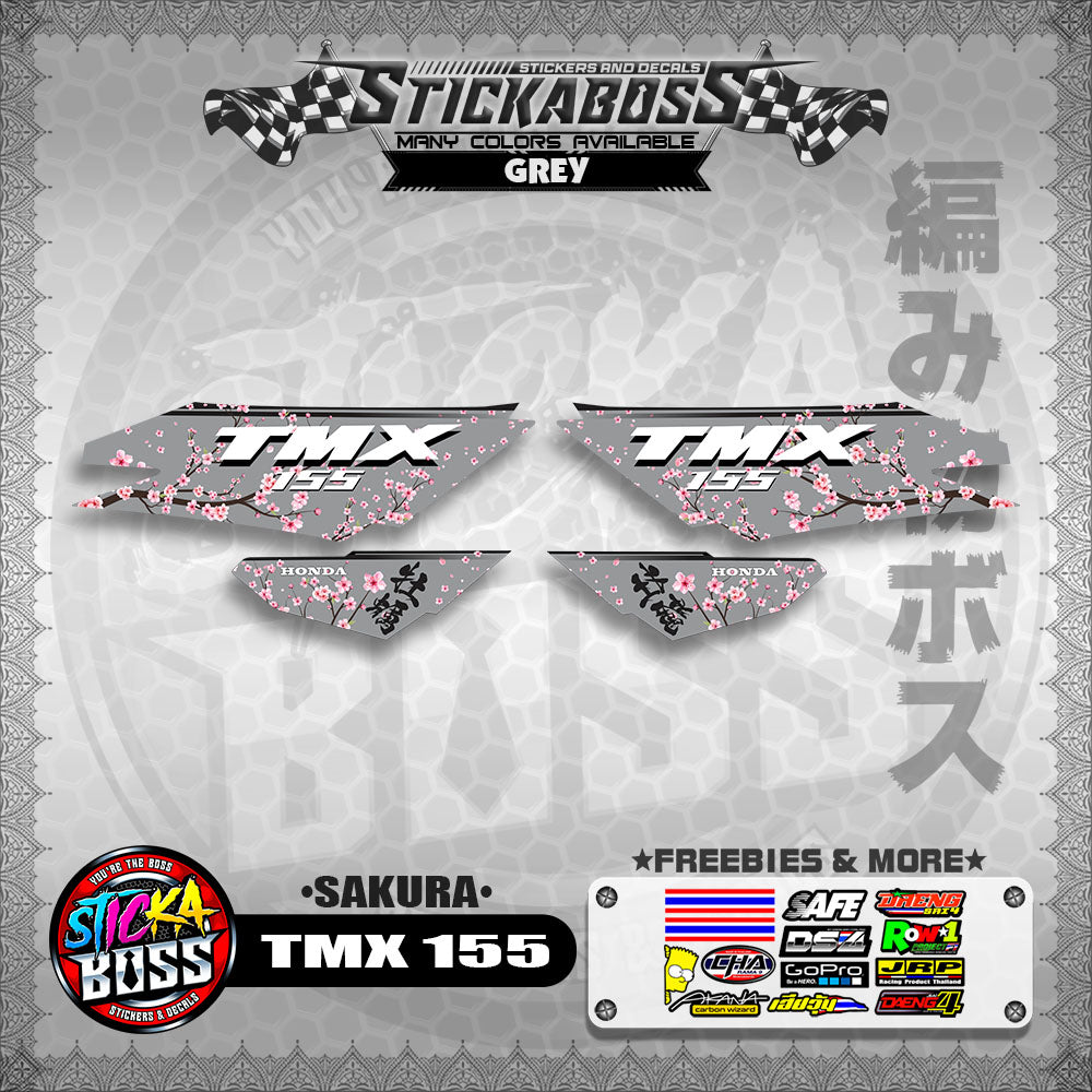 TMX 155 STICKER DECALS ( SAKURA )【WITH FREEBIES】